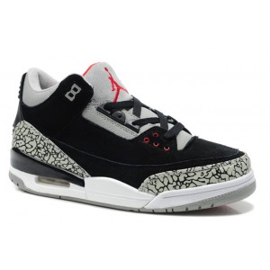 Jordan 3 Retro noir rouge Ciment suède