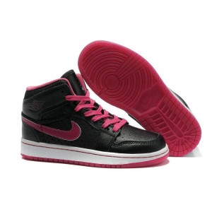 Jordan Femme 1 Phat milieu noir rose