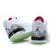 Air Jordan 3 Retro blanc ciment rouge lumineuse