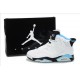 Jordan 6 neuf blanc noir bleu