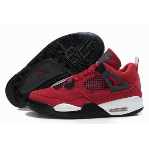 Air Jordan retro 4 rouge foncé noir blanc