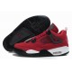 Air Jordan retro 4 rouge foncé noir blanc