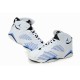 jordan 7 pour femme blanc bleu