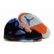 Jordan 5 noir orange bleu en daim