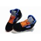 Jordan 5 noir orange bleu en daim