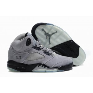 Air Jordan 5 daim gris et noir