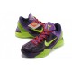 chaussure de basket de kobe bryant cheetah violet noir vert