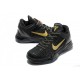 kobe 7 chaussure basket elite noir or