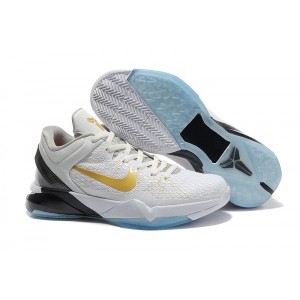 chaussures kobe vii elite blanc or noir