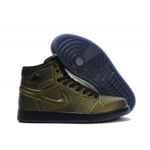 Basket Air Jordan 1 anodisé olive