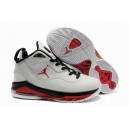 Chaussures jordan melo m8 femme blanc noir rouge