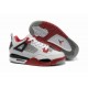 Air Jordan retro 4 Mars Blackmon femme blanc noir rouge