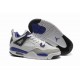 Jordan 4 filles blanc noir gris violet