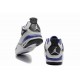 Jordan 4 filles blanc noir gris violet