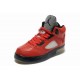 jordan fusion 5 light up raging bull rouge cuir