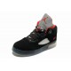 jordan fusion 5 light up noir rouge en daim