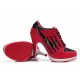 chaussure nike en talon en rouge noir
