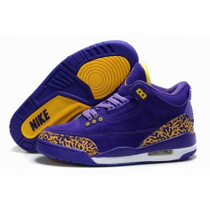 air jordan nike 3 femme noir violet en daim