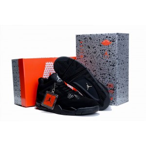 Air Jordan 4 Noir graphite en daim