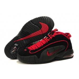 chaussure basket nike air penny 1 noir rouge