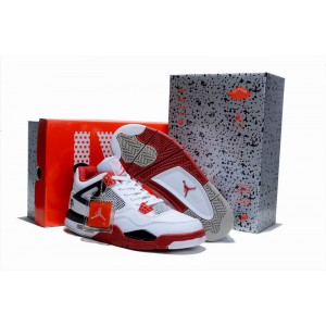 Air Jordan IV Retro Blanc rouge