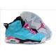 jordans 6 homme vernishe bleu rose