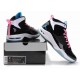 chaussure basketball fly wade noir blanc rose