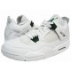 Basket Jordan 4 blanc et vert