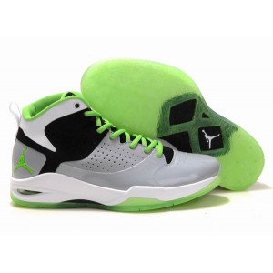 basket air jordan fly wade gris noir blanc vert