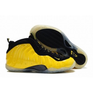 Air Foamposite 1 Electrolime jaune noir