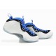 nike foamposite 1 blanc noir bleu