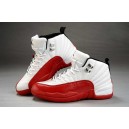 nike air jordan 12 femme blanc rouge