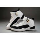 chaussures jordan 12 femme blanc noir