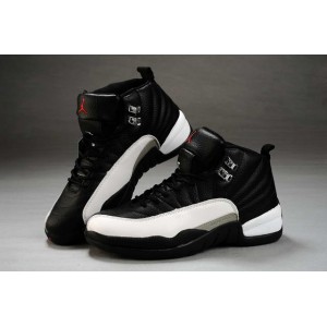 Femmes Air Jordan Retro 12 Chaussures Baskerball Blanc noir Taxi